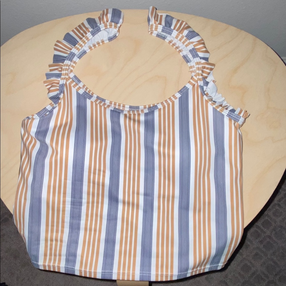 Ruffled sleeve swim top from Kortni Jeane